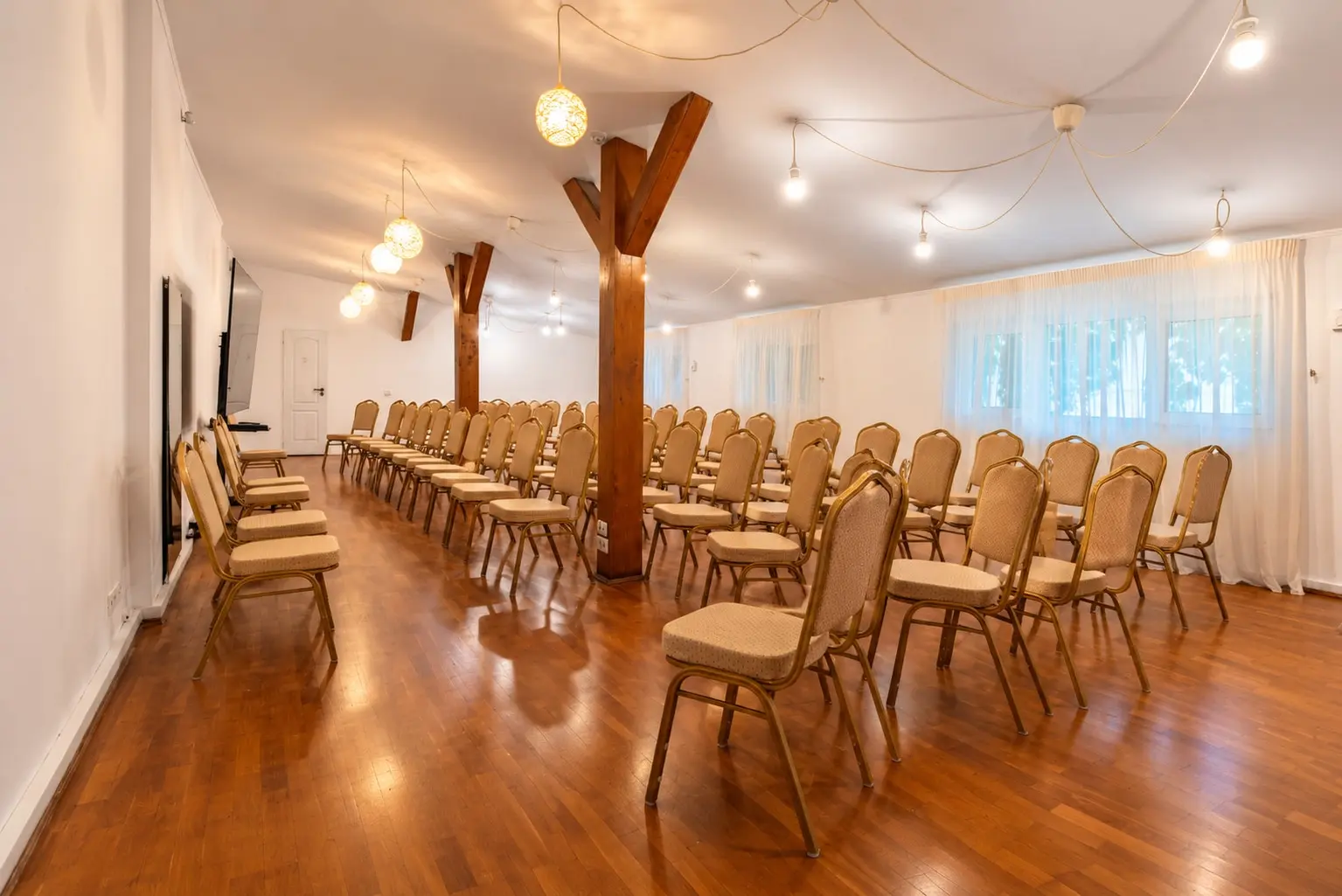Warm Modern Conference Room Seating