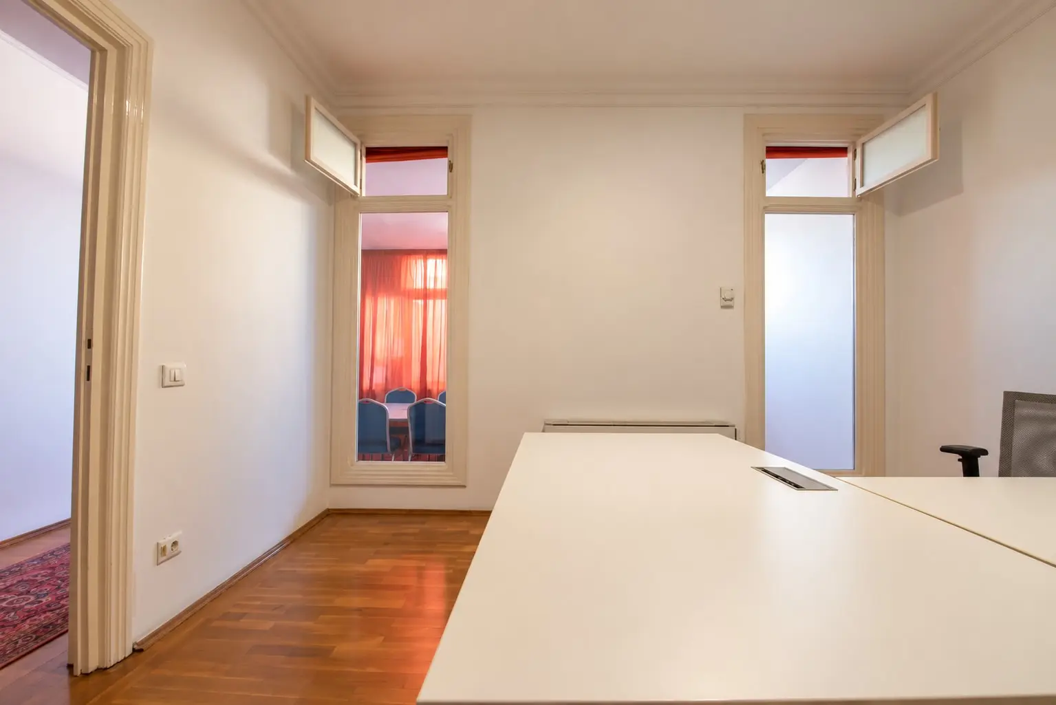 Warm Minimalist Office Interior