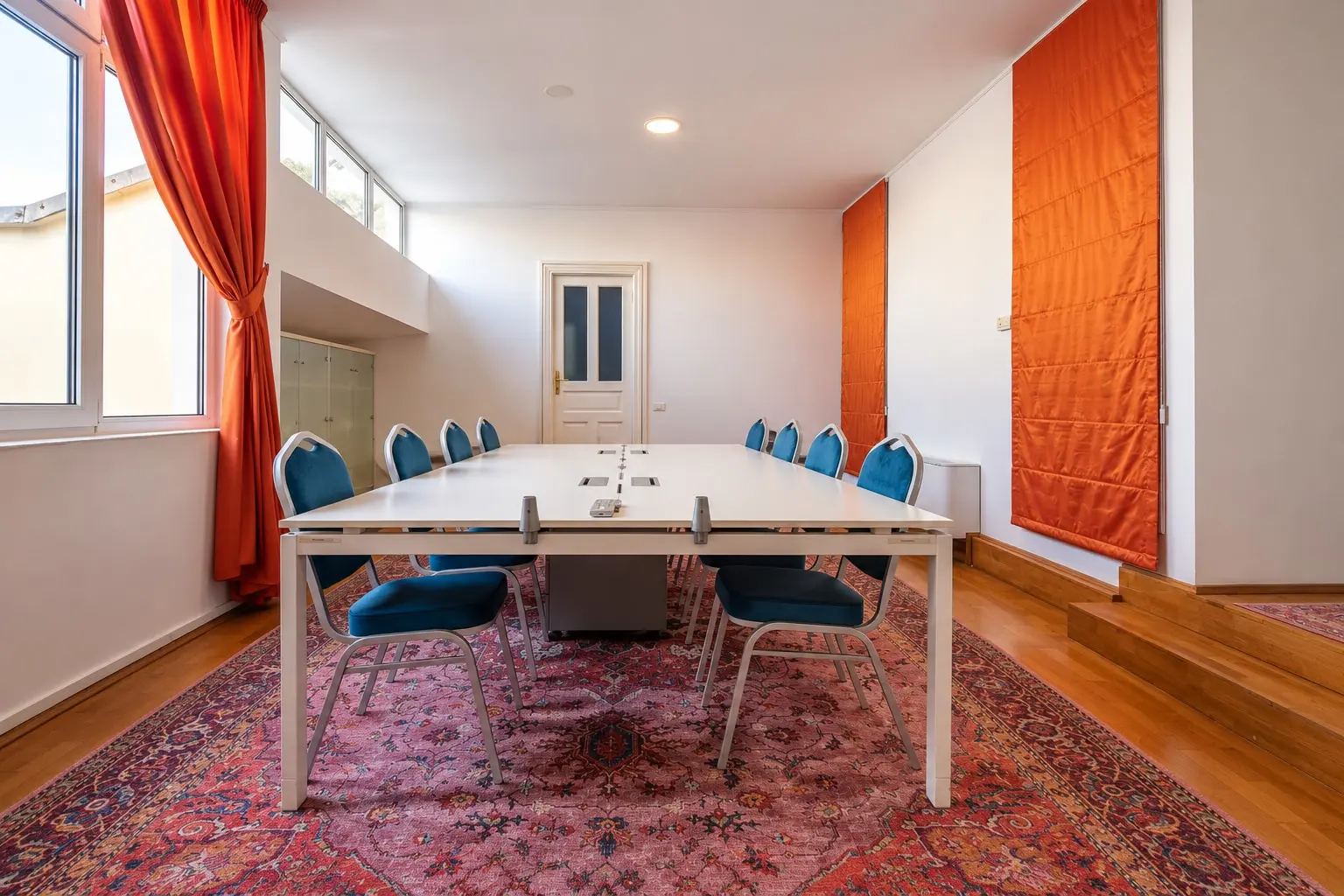 Modern Teal-Chair Conference Room