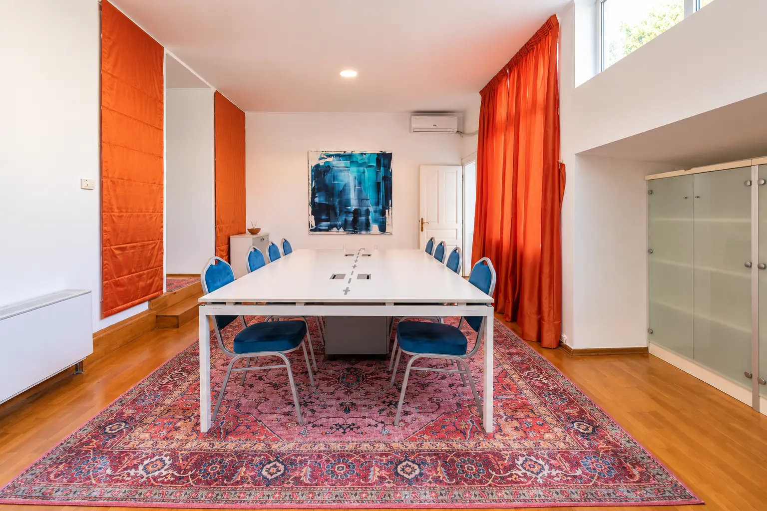Modern Teal-Chair Conference Room
